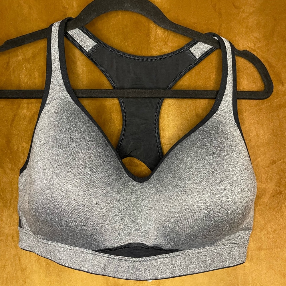 Gray Sports Bra